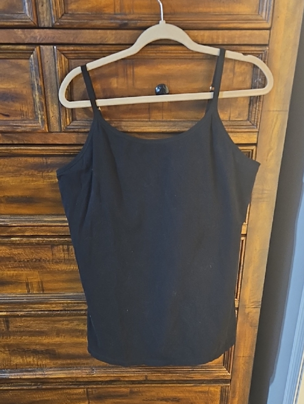 V For City Womens Plus Sz 4x Tank Top. Black, Preowned! Bra Shelf